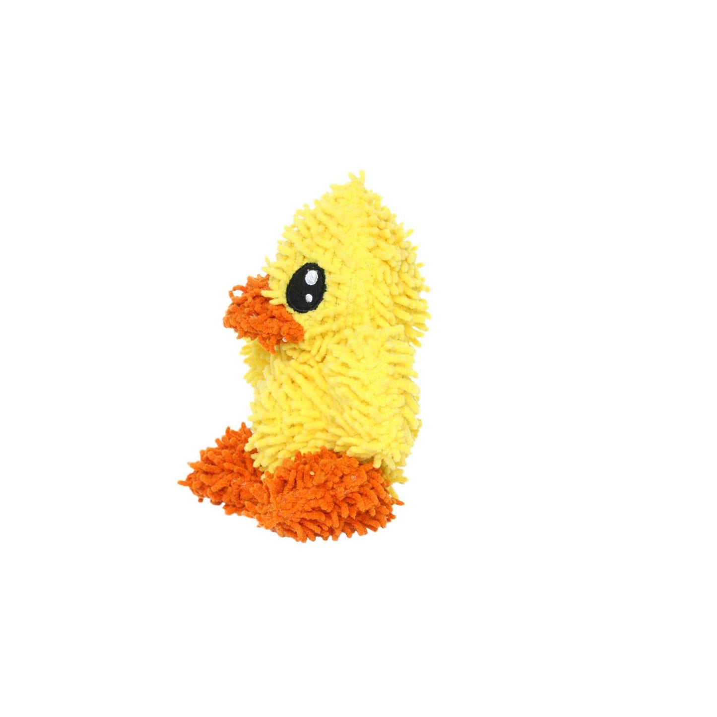 Mighty Jr Microfiber Ball Duck, Durable, Squeaky Dog Toy - Small