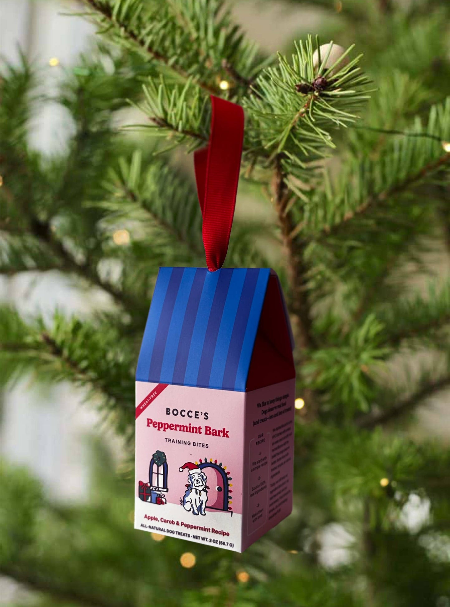 Bocce's Bakery Peppermint Bark Ornament