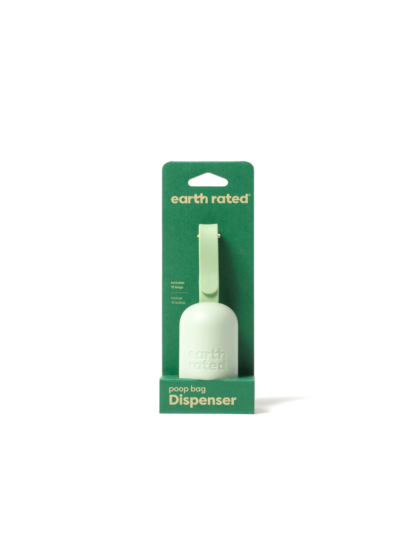Earth Rated Poop Bag Dispenser with 15 Unscented Bags