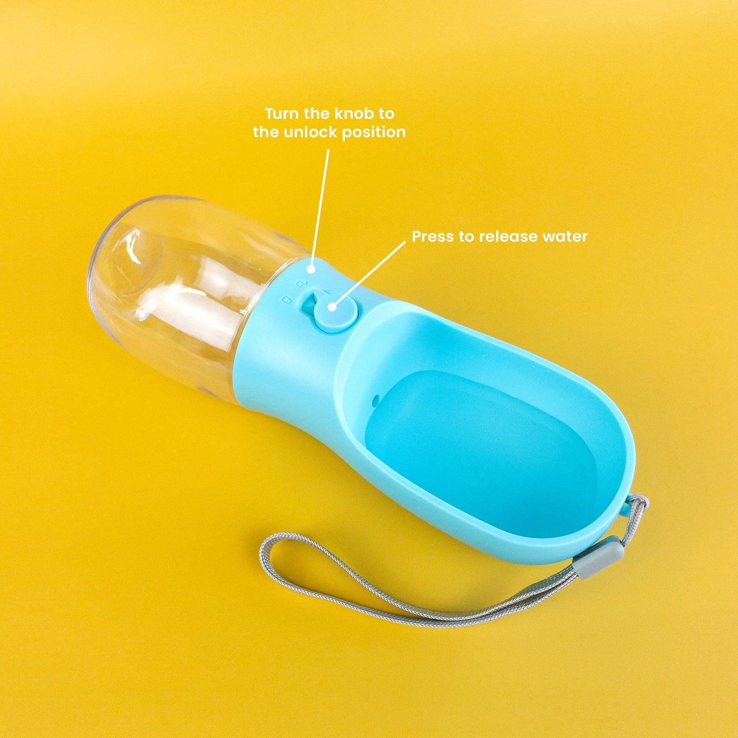 Pet Water Bottle: Pink