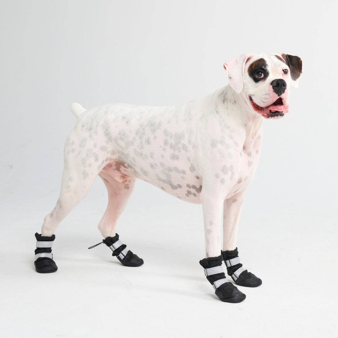 Flex Shell Water-resistant Dog Boots - Black: E (8.1cm-9.5cm / 3.2"-3.7")