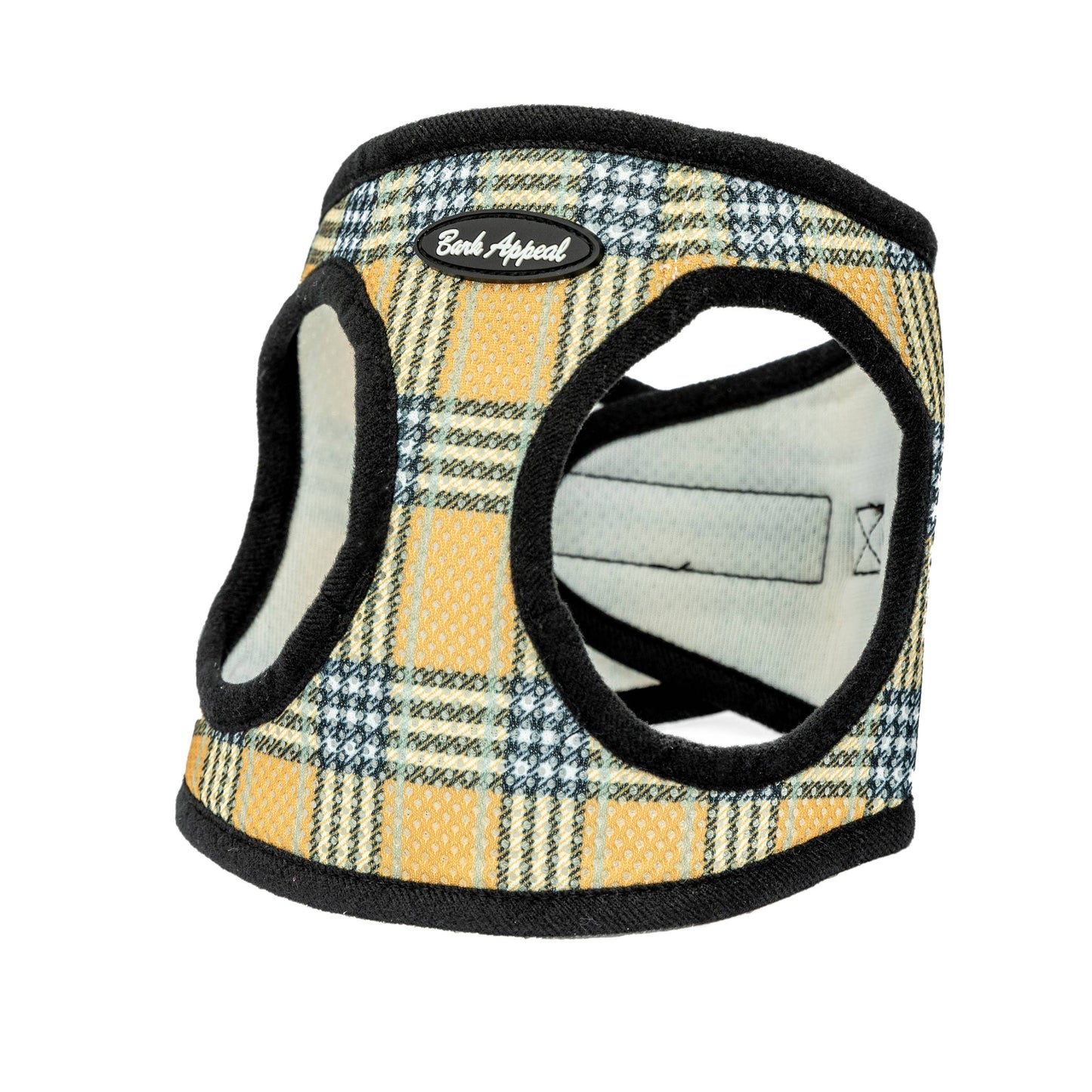 Plaid Mesh Step in Harness: Blue Plaid