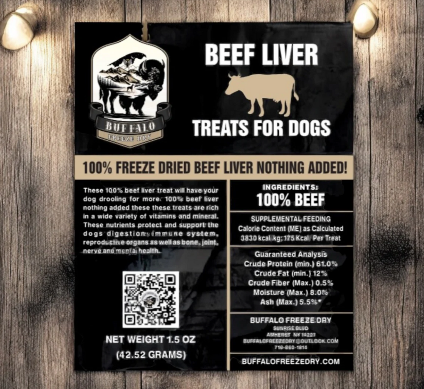 1.5 oz Beef Liver Treats