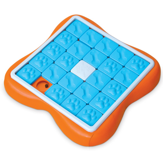Nina Ottosson Challenge Slider Interactive Treat Dog Puzzle Toy Blue/Orange Level 3