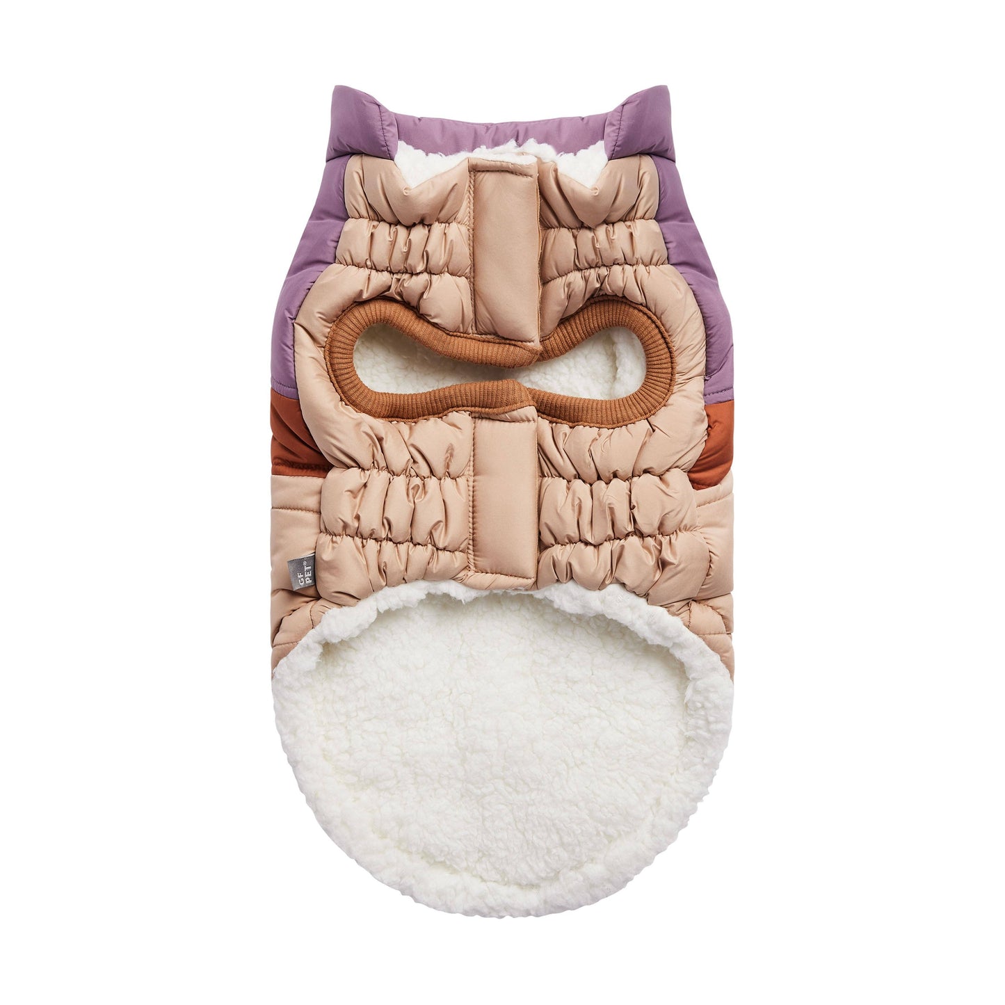 GF Pet Retro Puffer - Sand: XS