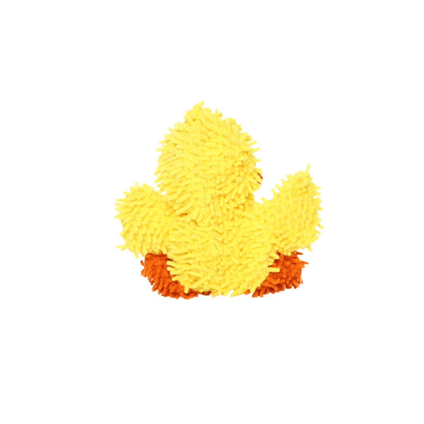 Mighty Jr Microfiber Ball Duck, Durable, Squeaky Dog Toy - Small