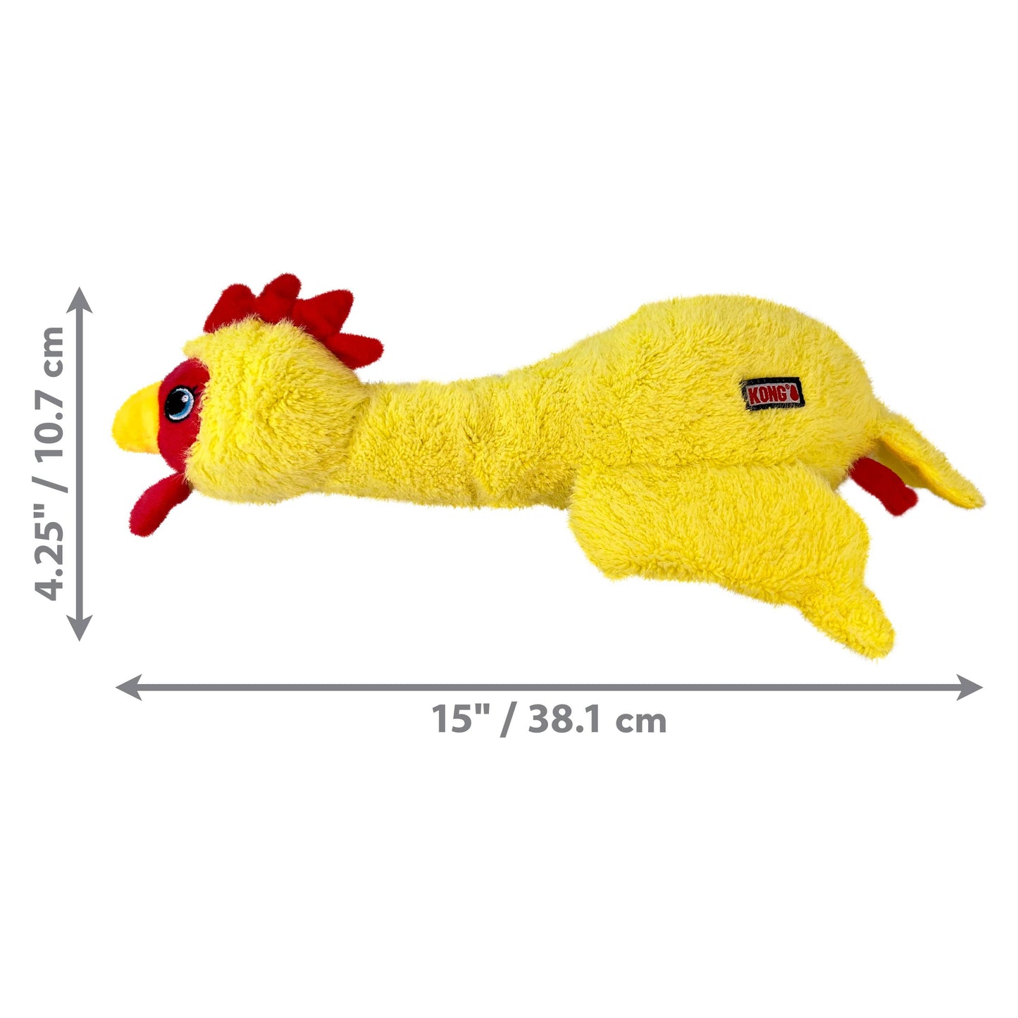 KONG® Scruffs Chicken Dog Plush Toy Medium/Large