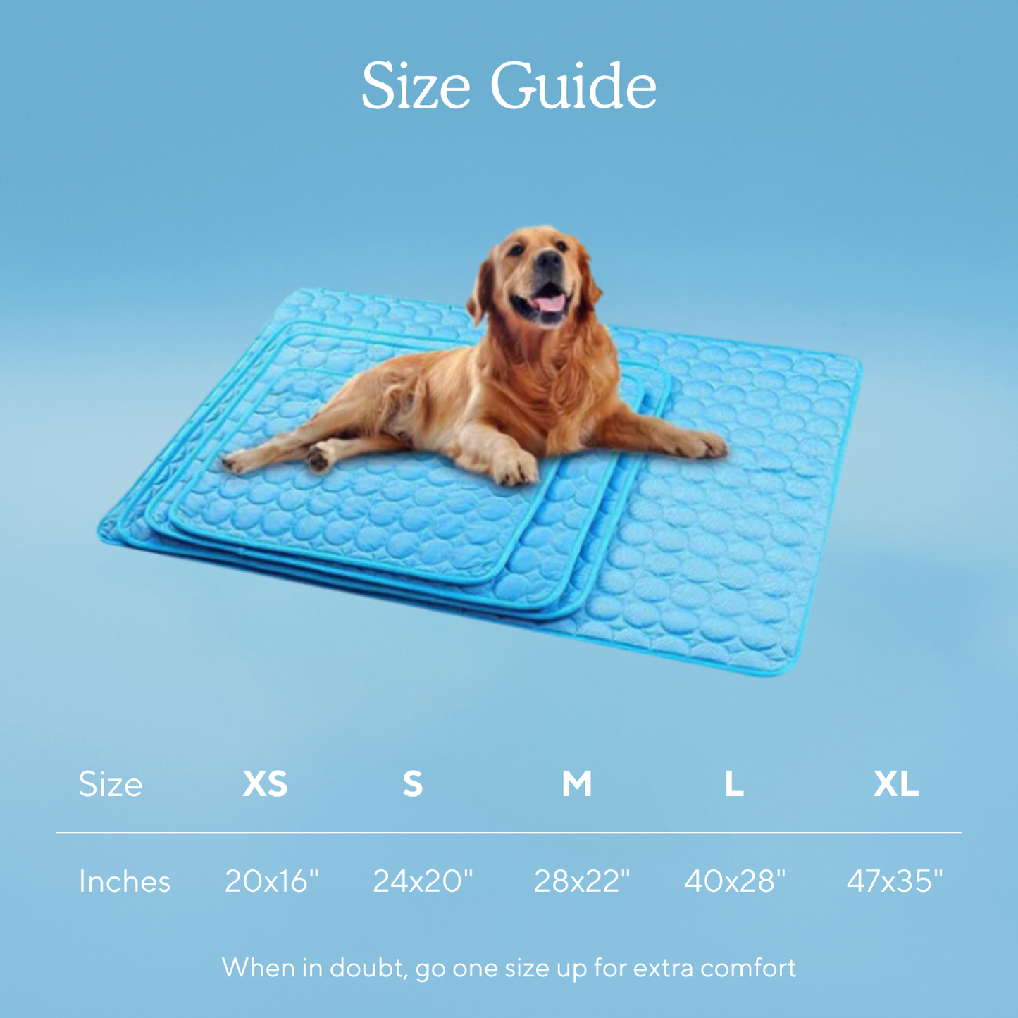 Cooling Mat - Pelsbarn š¾: Light Blue / L