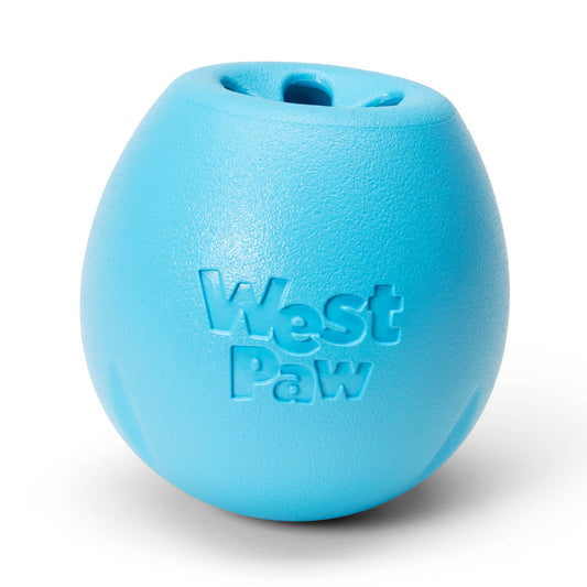 Rumbl® Puzzle Treat-Dispensing Enrichment Dog Toy: Aqua Blue / L