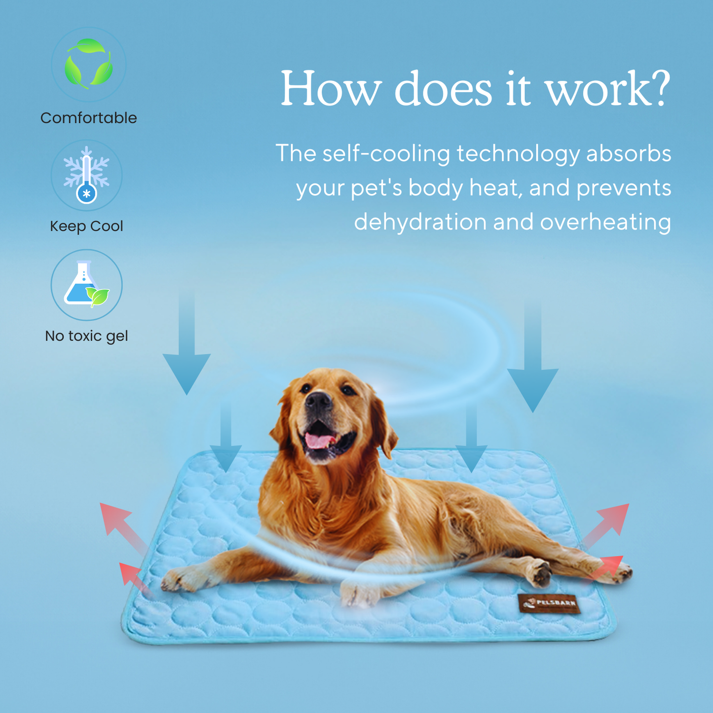 Cooling Mat - Pelsbarn š¾: Light Blue / L
