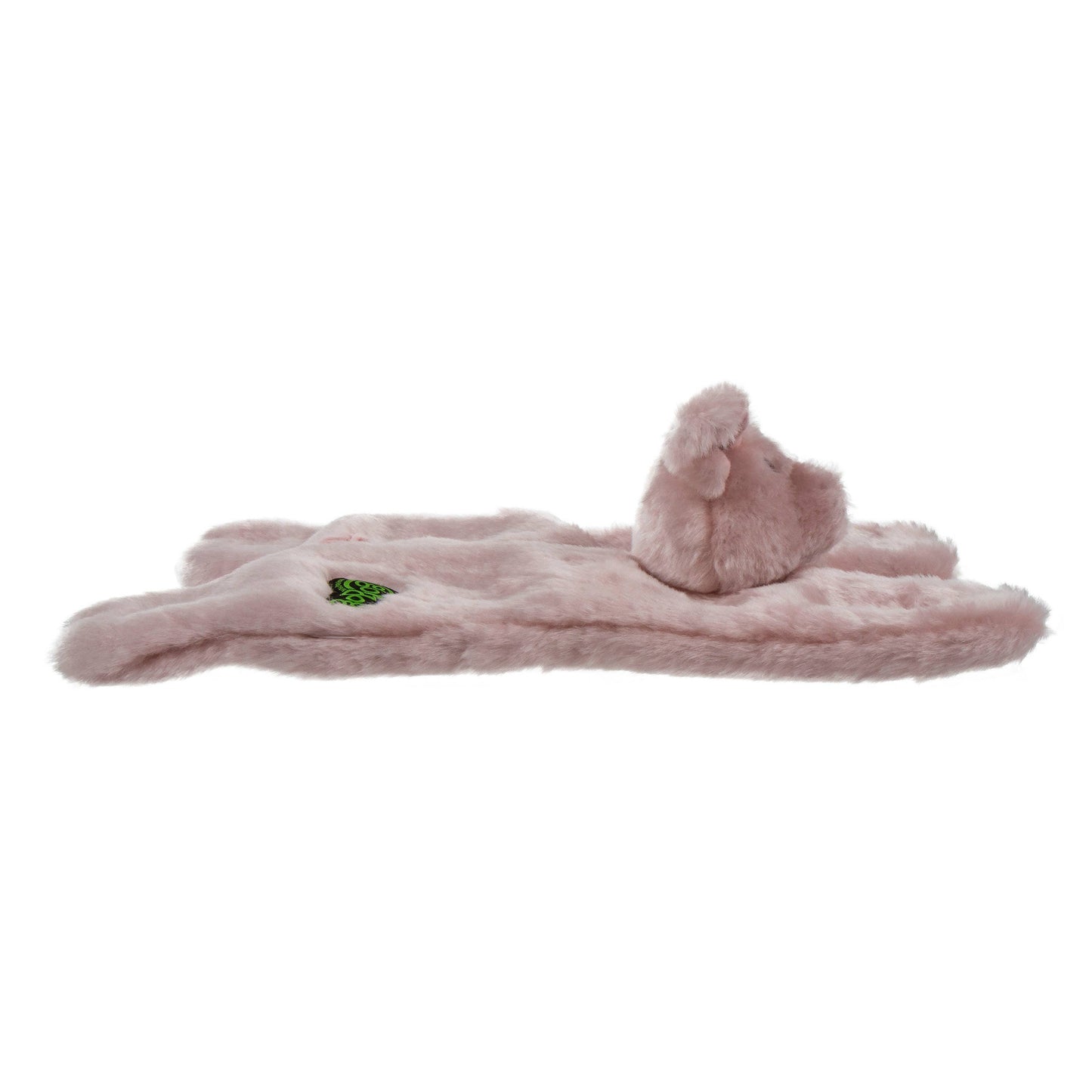 goDog Barnyard Buddies Pig Squeaky Plush Flattie Small/Med