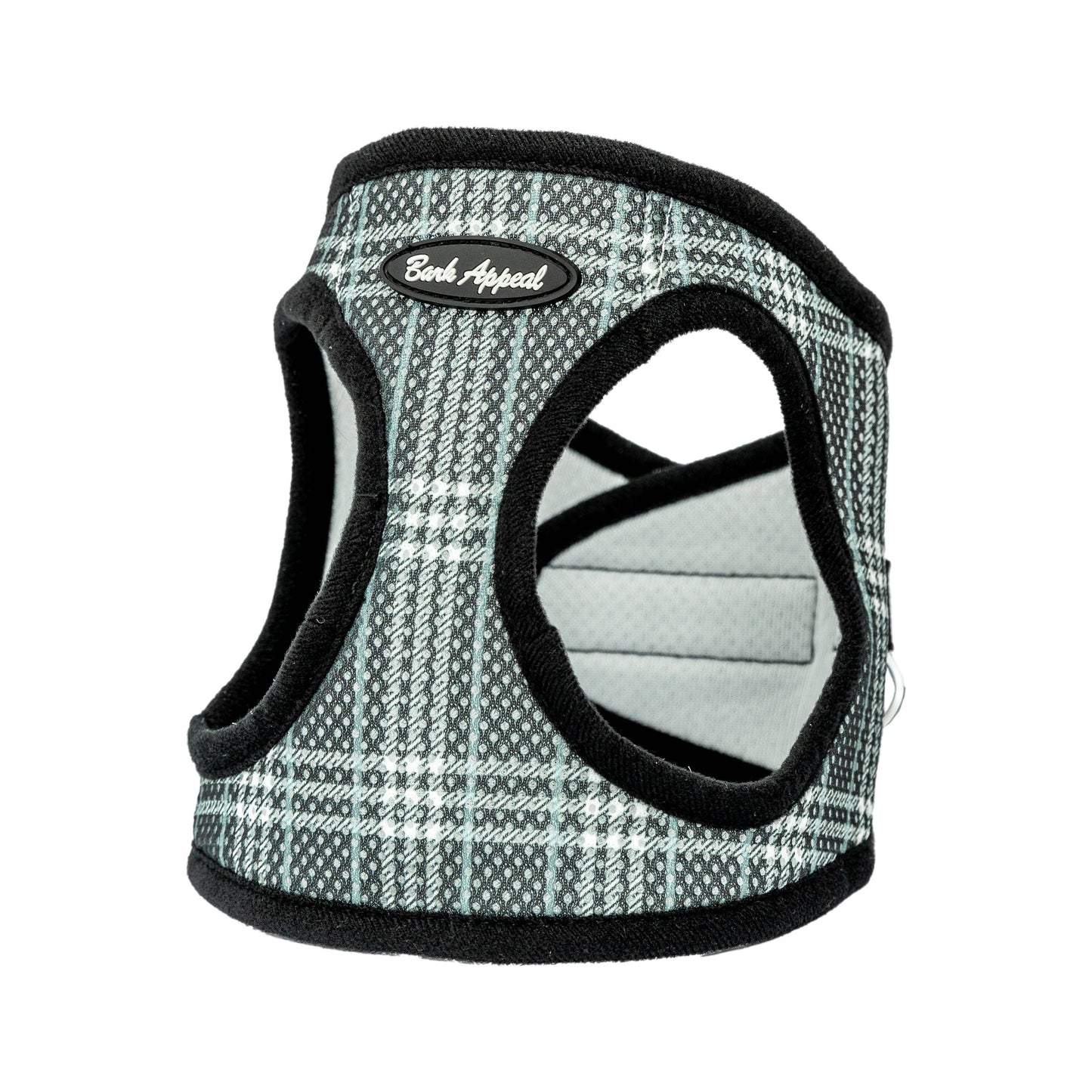Plaid Mesh Step in Harness: Blue Plaid