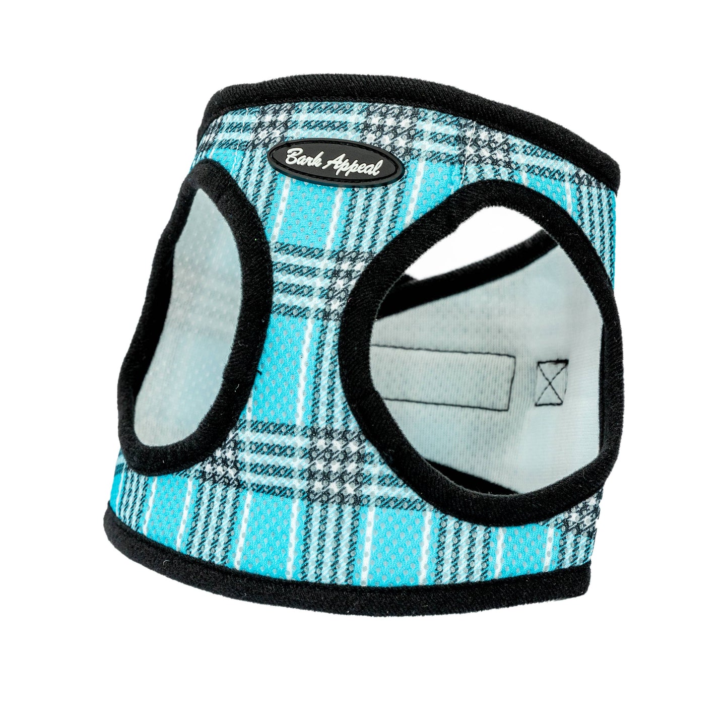 Plaid Mesh Step in Harness: Pink Plaid