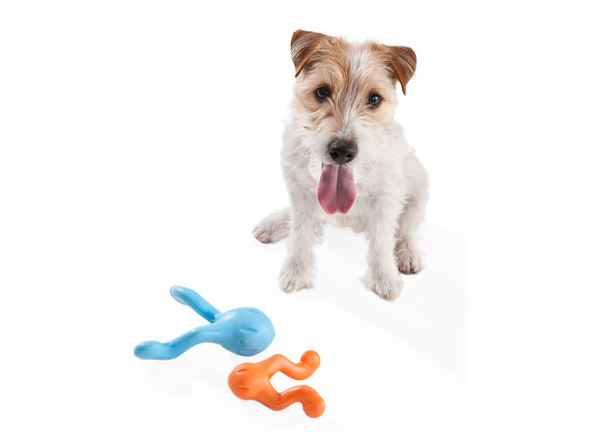 Tizzi® Puzzle Treat-Dispensing Dog Enrichment Toy: S / Tangerine