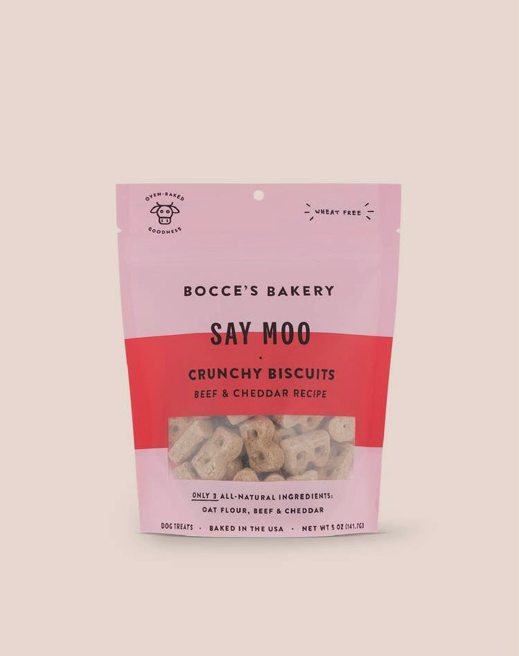 Bocce’s bakery Say Moo 5oz crunchy biscuits