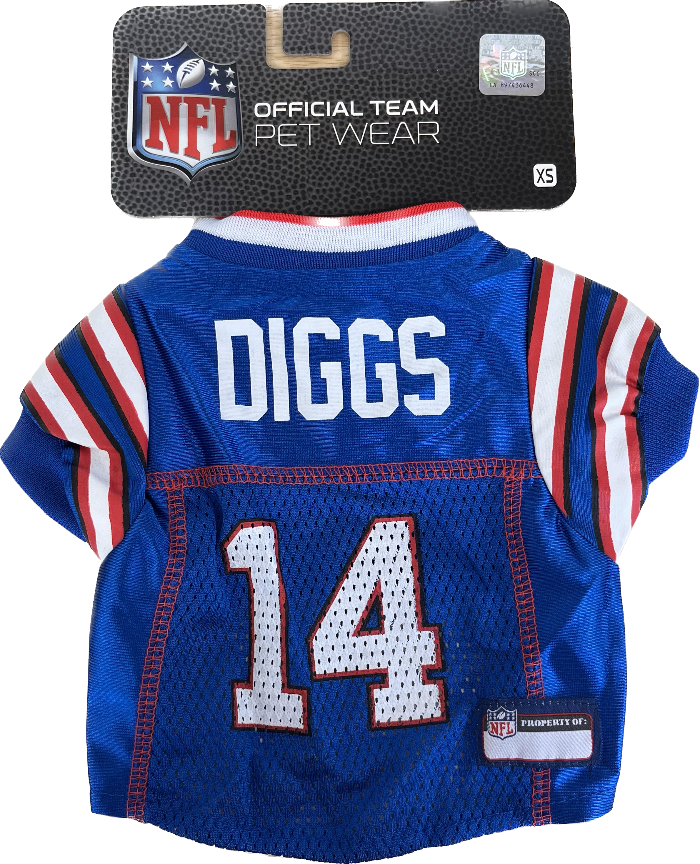 Lucky Dog Pet Company Buffalo Bills Diggs Jersey S