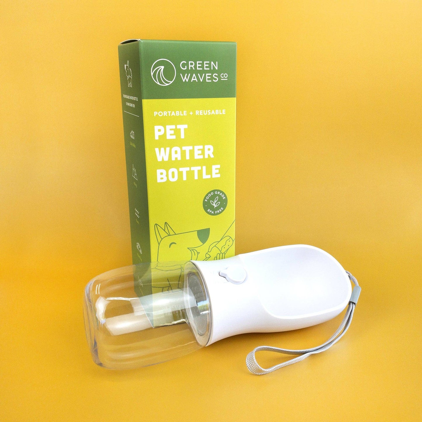 Pet Water Bottle: Pink