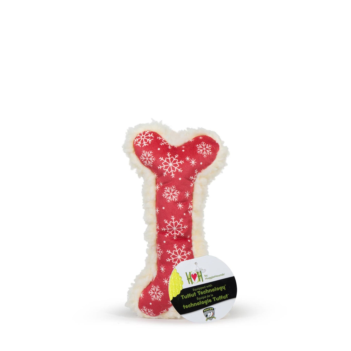 Jingle all the Way, HuggleFleece® Plush Bone Dog Toy: 2 foot