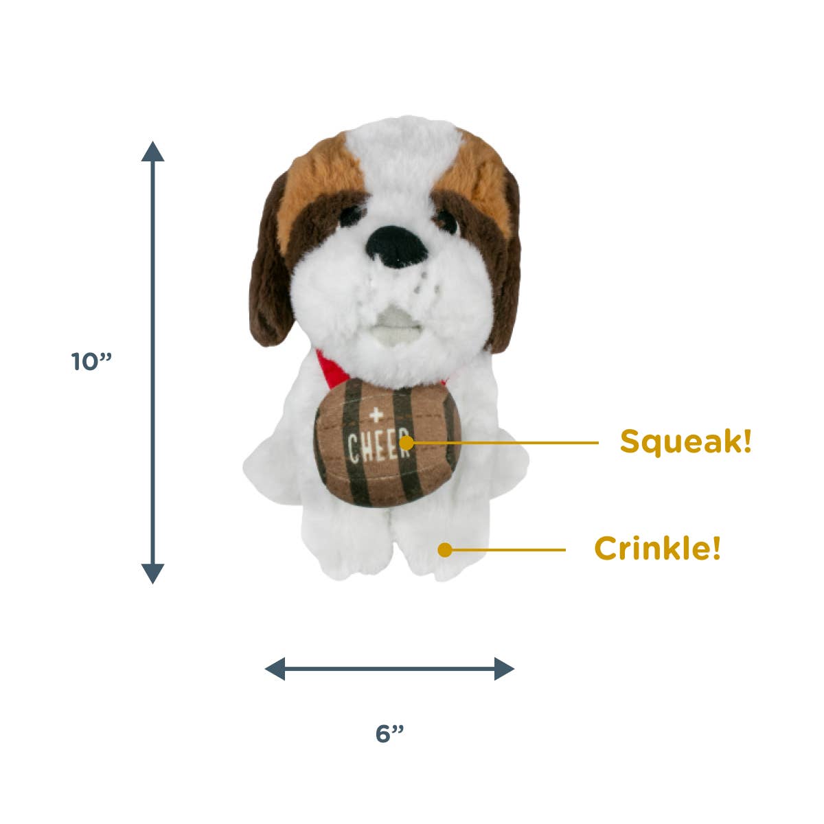 Mountain Dog with Squeaker Dog Toy