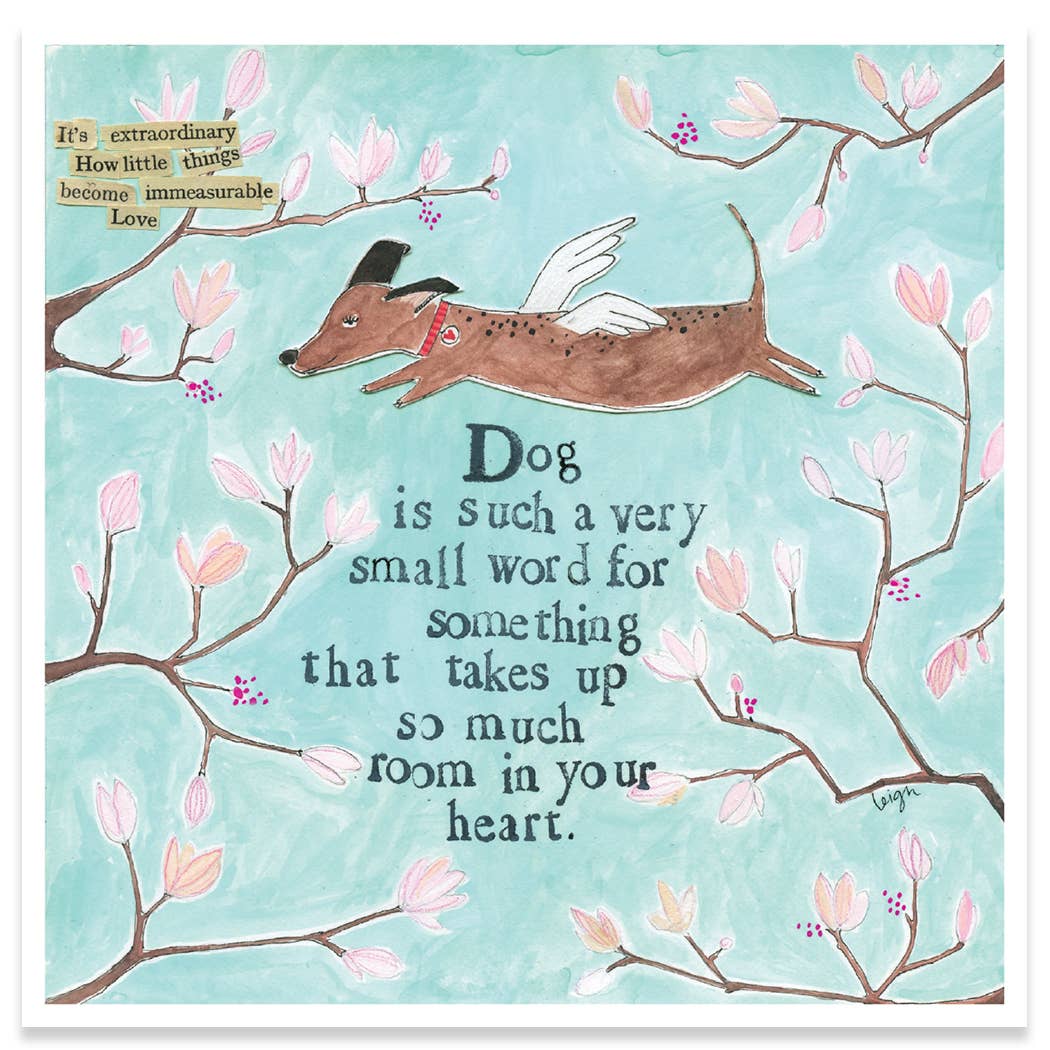 DOG IS A SMALL WORD | CURLY GIRL SYMPATHY CARD