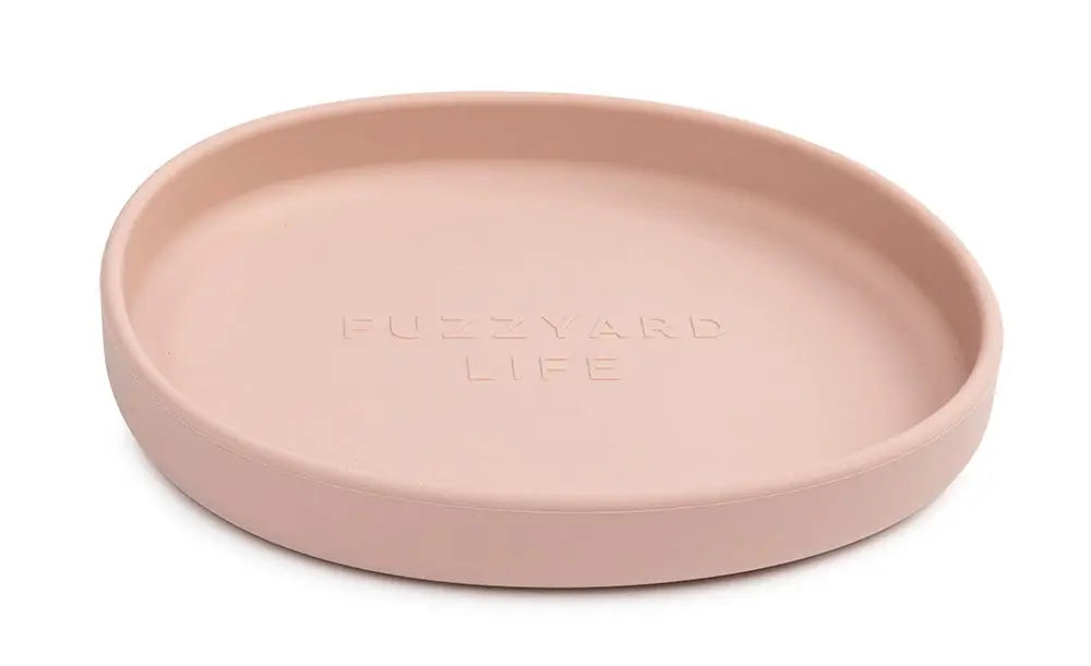 Fuzzyard Silicone Cat Dish-Soft Blush