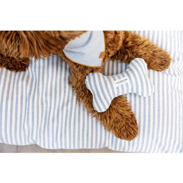 Upcycled Denim Bone Squeak Toy