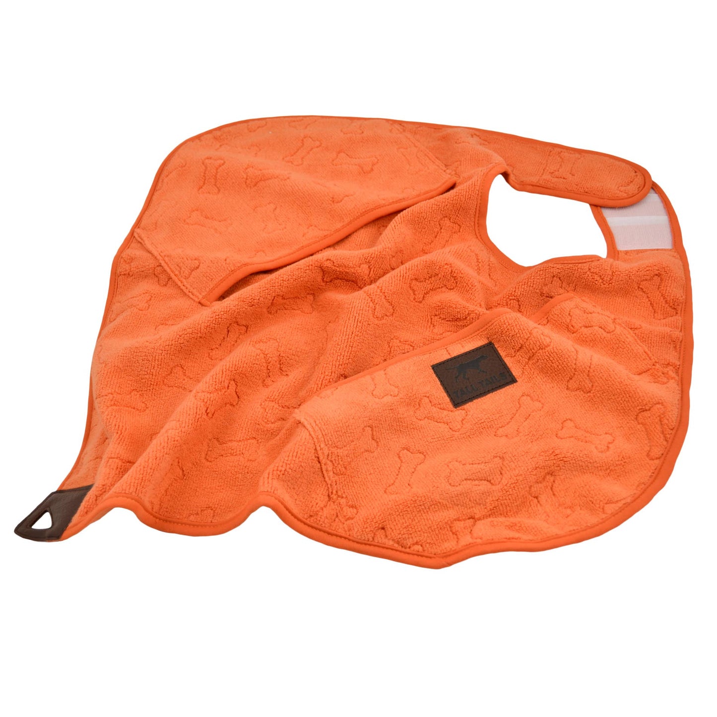 Orange Absorbent Cape Dog Towel - 27" X 27"