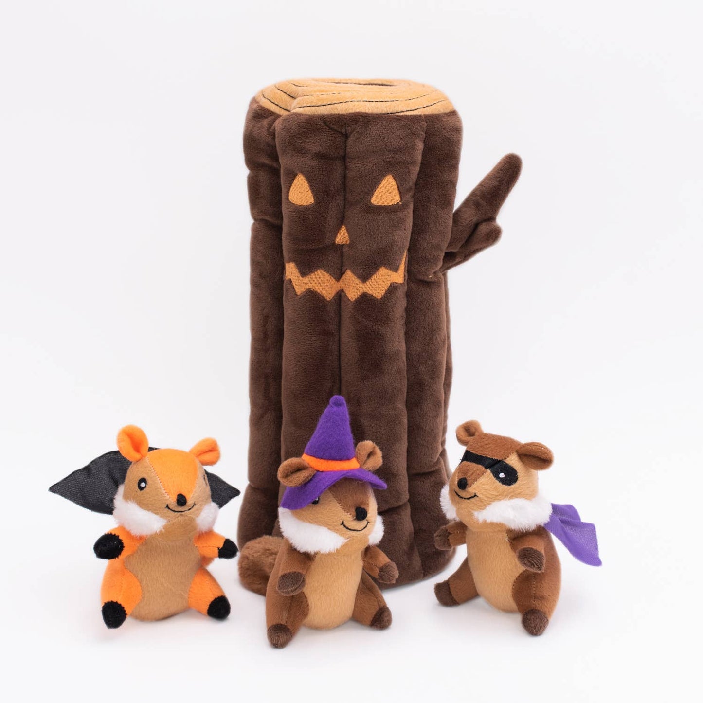 ZippyPaws Halloween Burrow Haunted Log