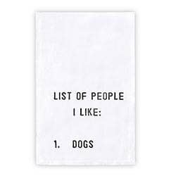 Dog people towel