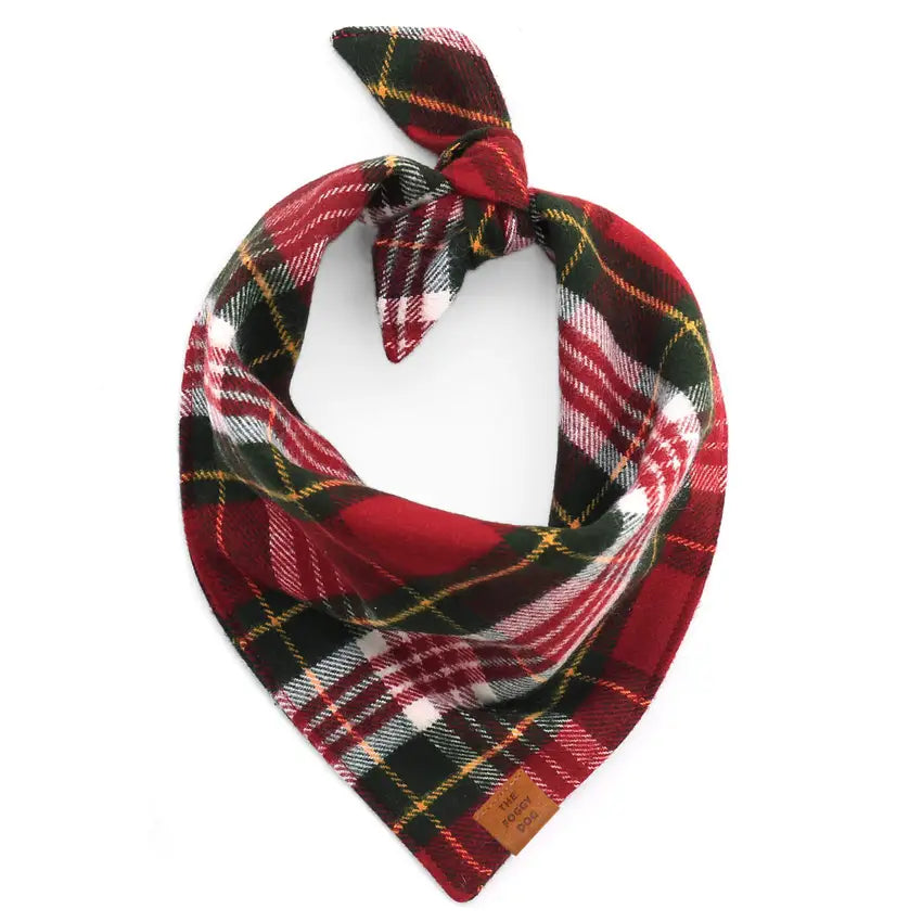 Highland Plaid Flannel Dog Bandana