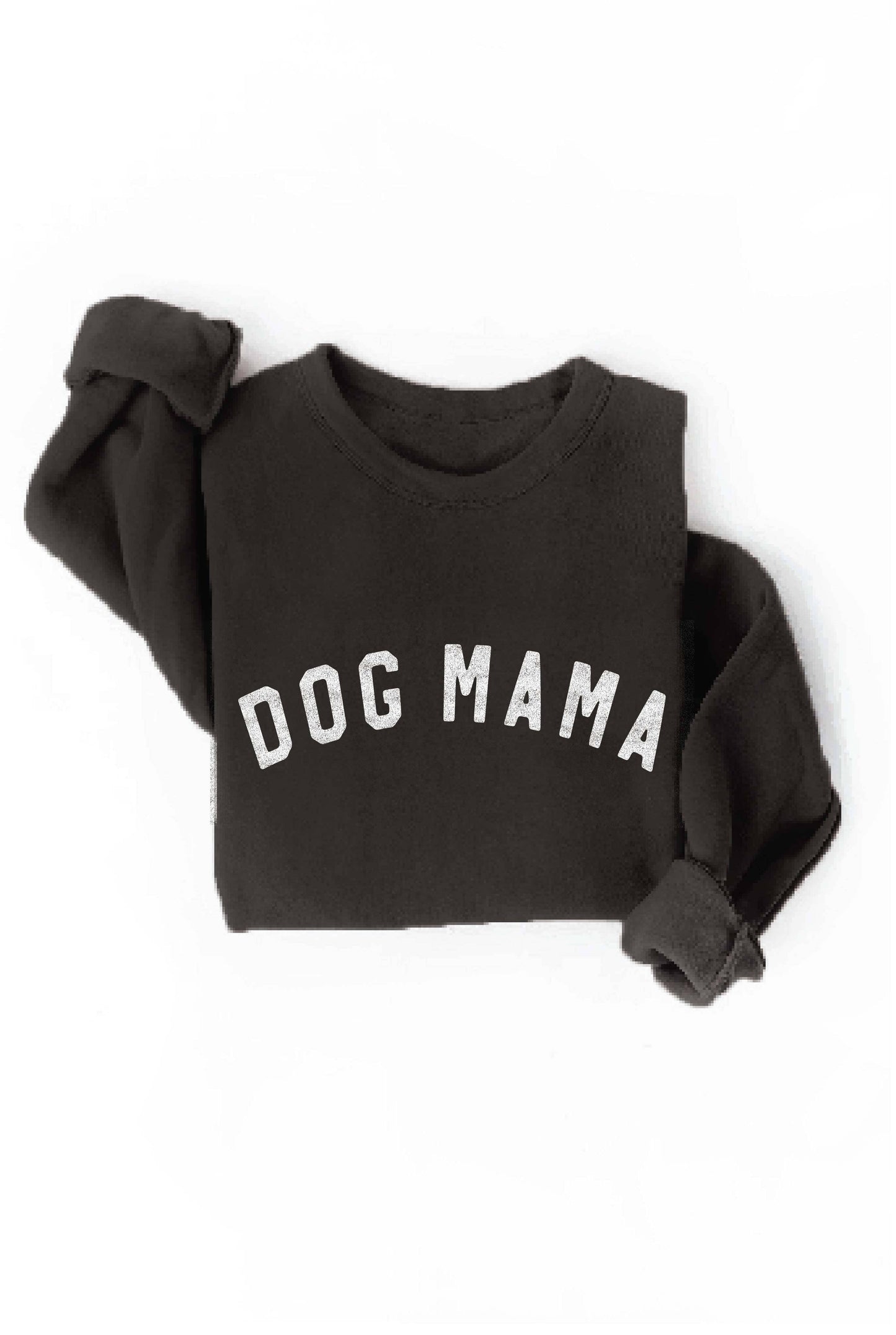 DOG MAMA Graphic Sweatshirt Black