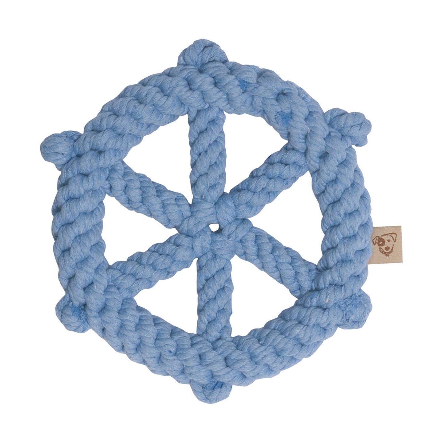 Jax & Bones Wheel 7" One Size Rope Dog Toy