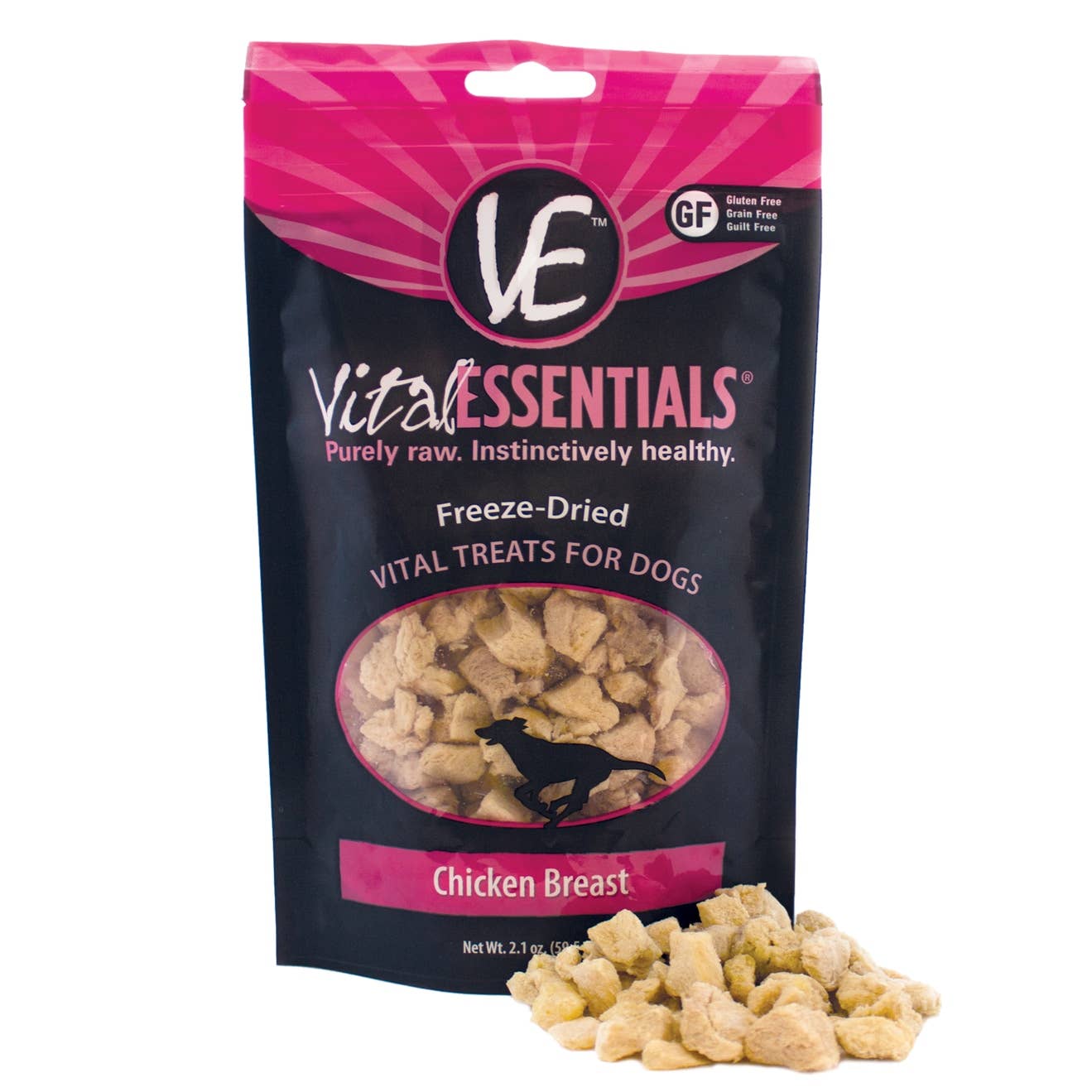 Vital Essentials Freeze-Dried Chicken Breast Dog Treats 2oz