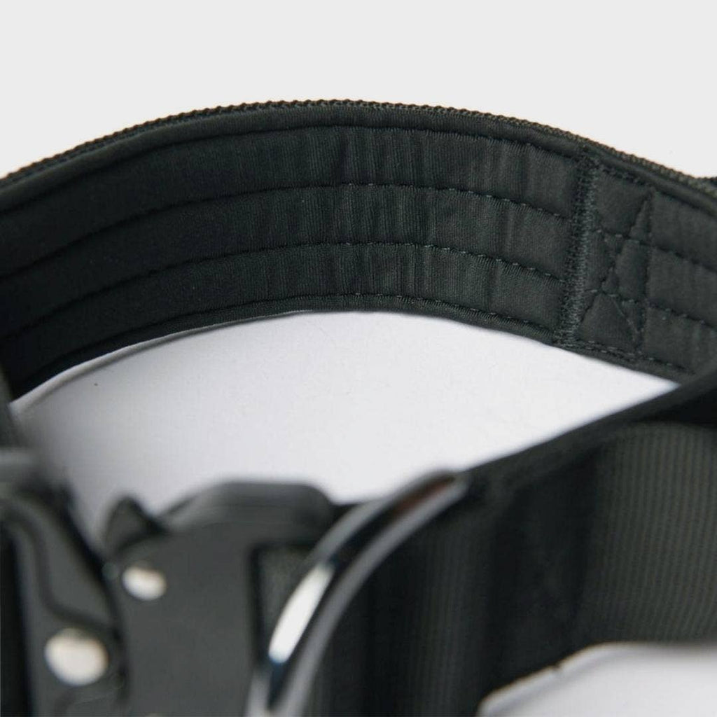 Tactical Dog Collar - Black (1.5"/4cm)