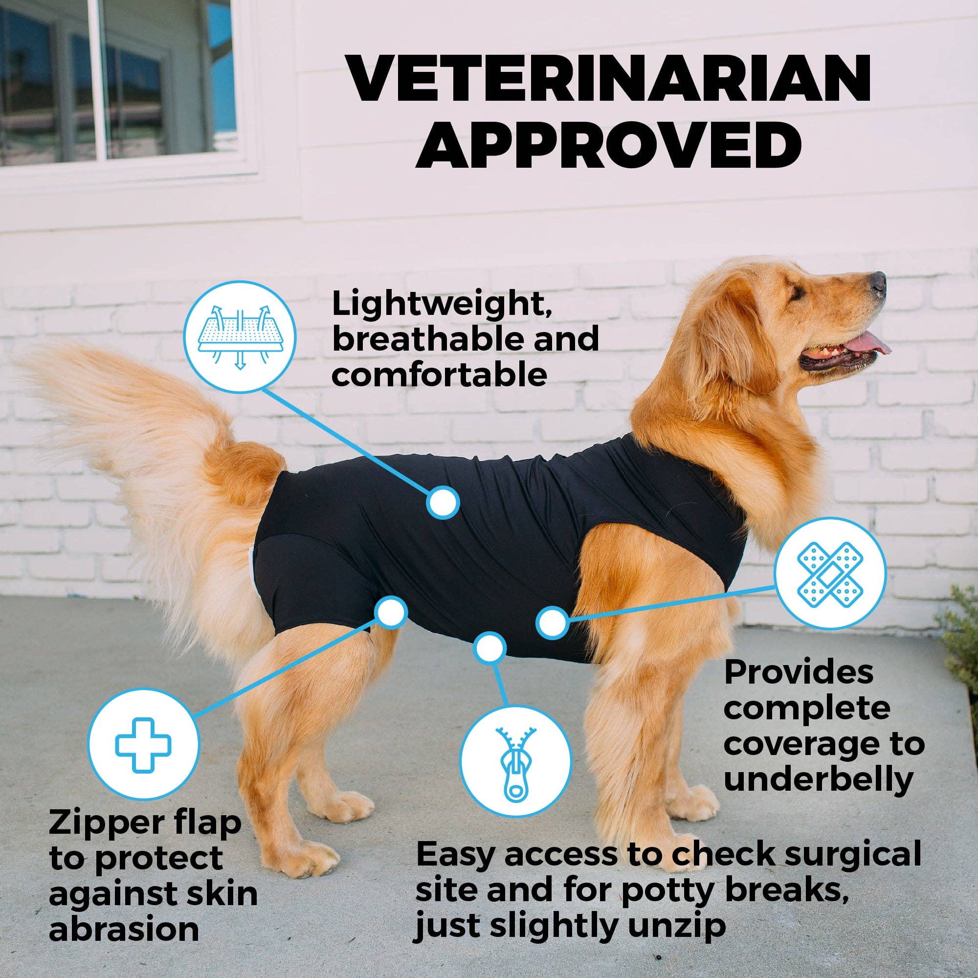 Shed Defender Recovery Onesie: Black