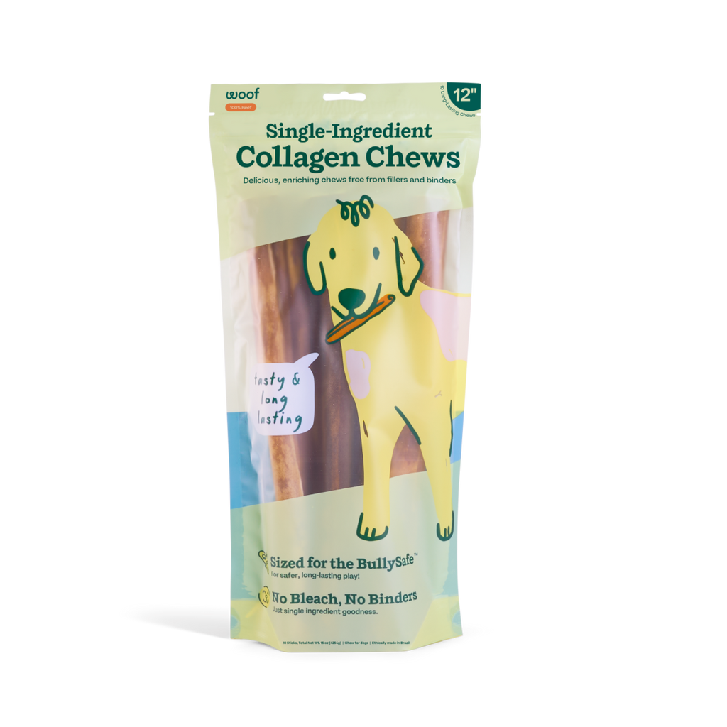 BullySafe Chews - Pure Collagen: Beef / 6-inch 5 pack