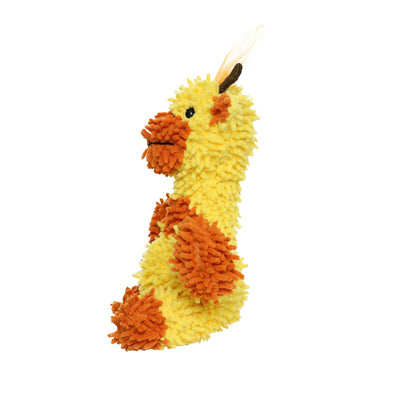 Mighty Jr Microfiber Ball Giraffe, Durable, Squeaky Dog Toy