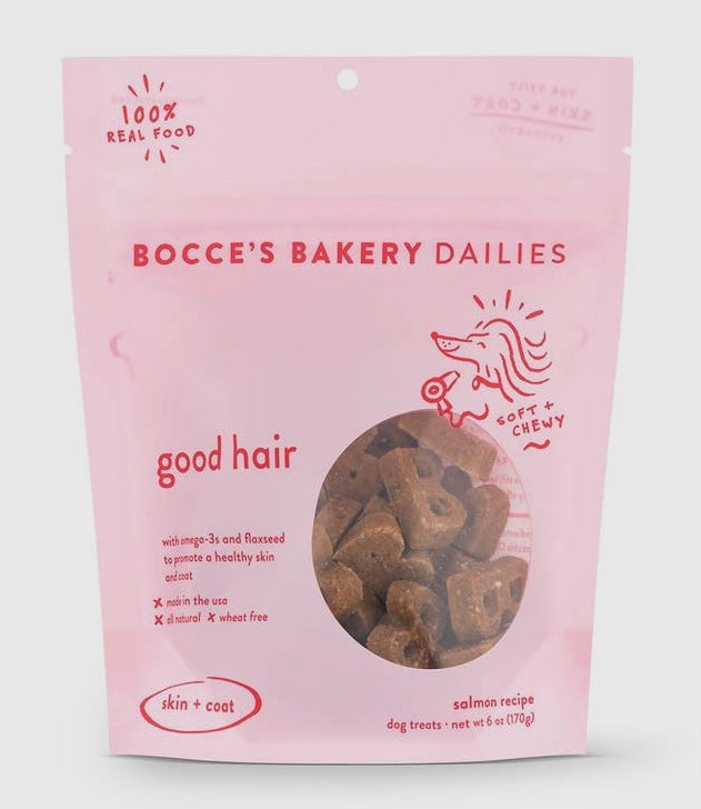 Bocce'S Bakery Dailies Good Hair
6oz Soft & Chewy Dog Treats