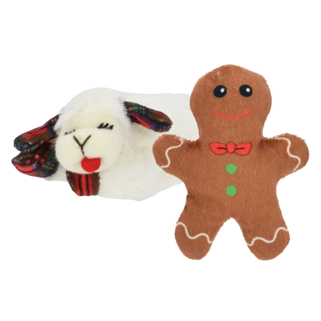 Multipet Lamb Chop® Holiday Cat Toy 2pk Assorted