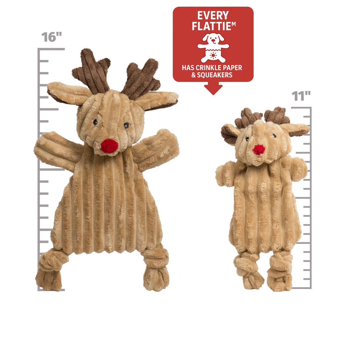 Classic Collection HuggleFlatties™ Rudy Reindeer: Small