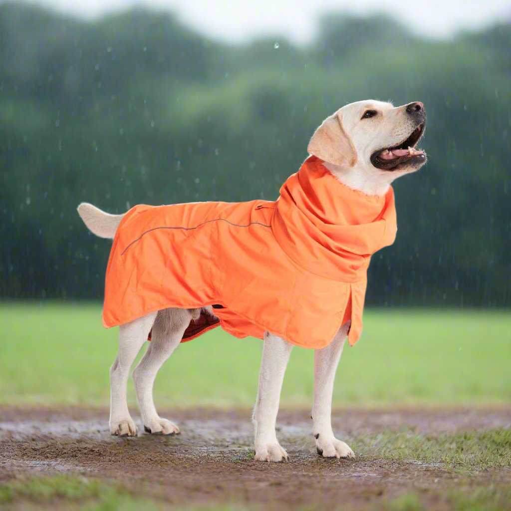 Breatheshield™ Dog Raincoat - Neon Orange