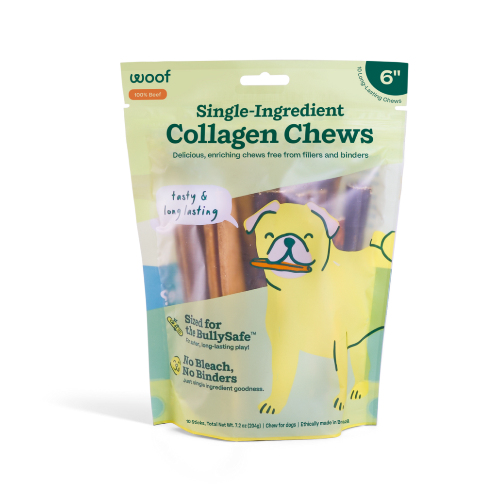 BullySafe Chews - Pure Collagen: Beef / 6-inch 5 pack