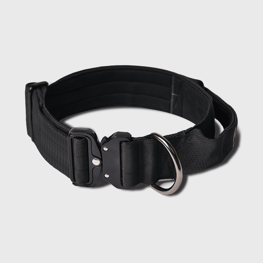 Tactical Dog Collar - Black (2"/5cm)