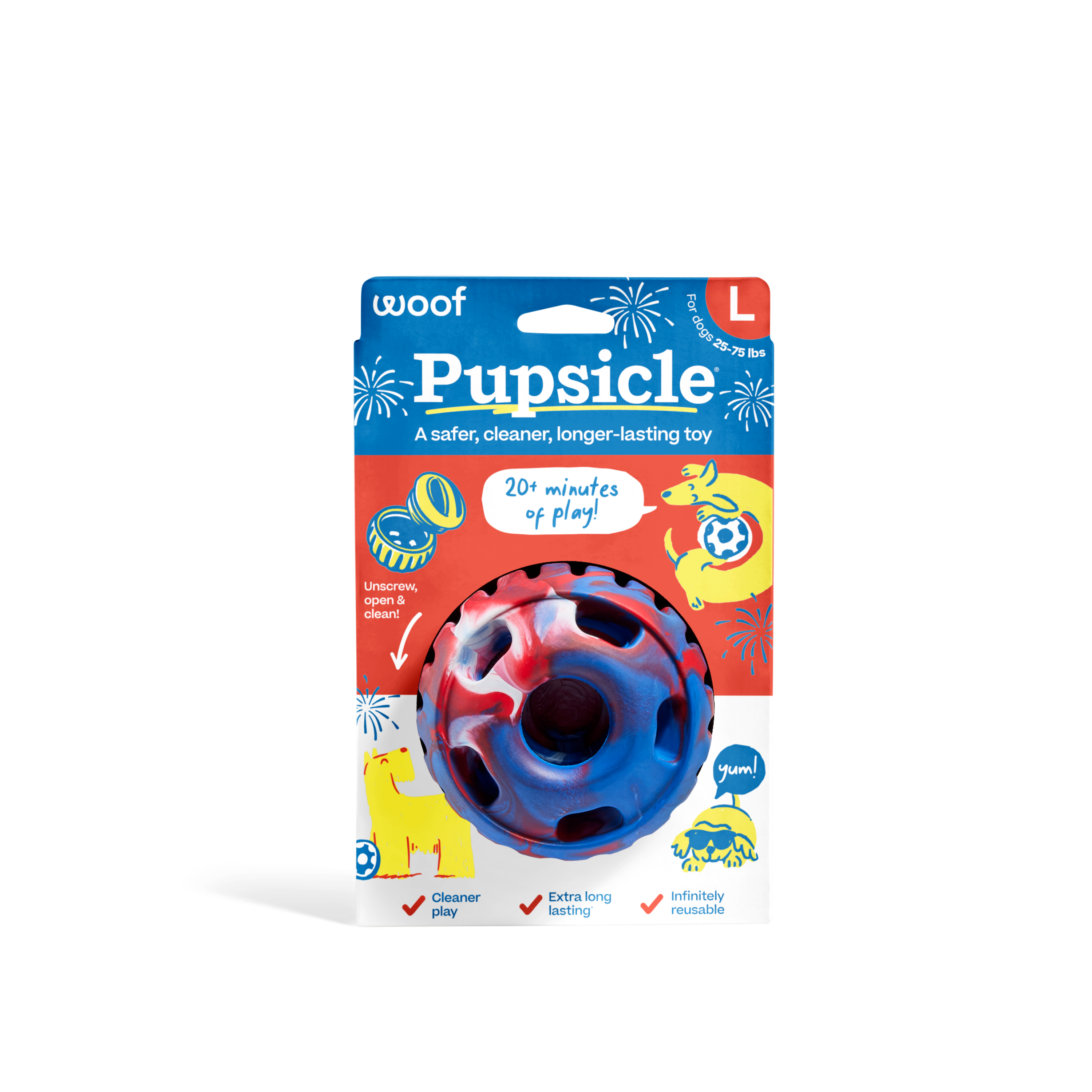 Tie Dye Pupsicle: Large