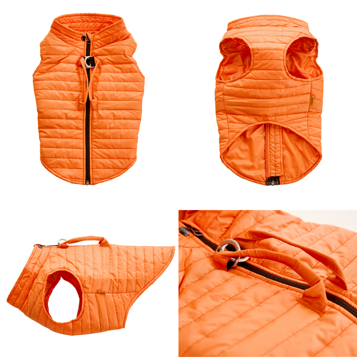 Puffer Vest with Lift: Orange