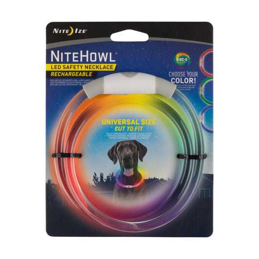 Nite Ize NiteHowl Rechargeable LED Safety Necklace-Disco