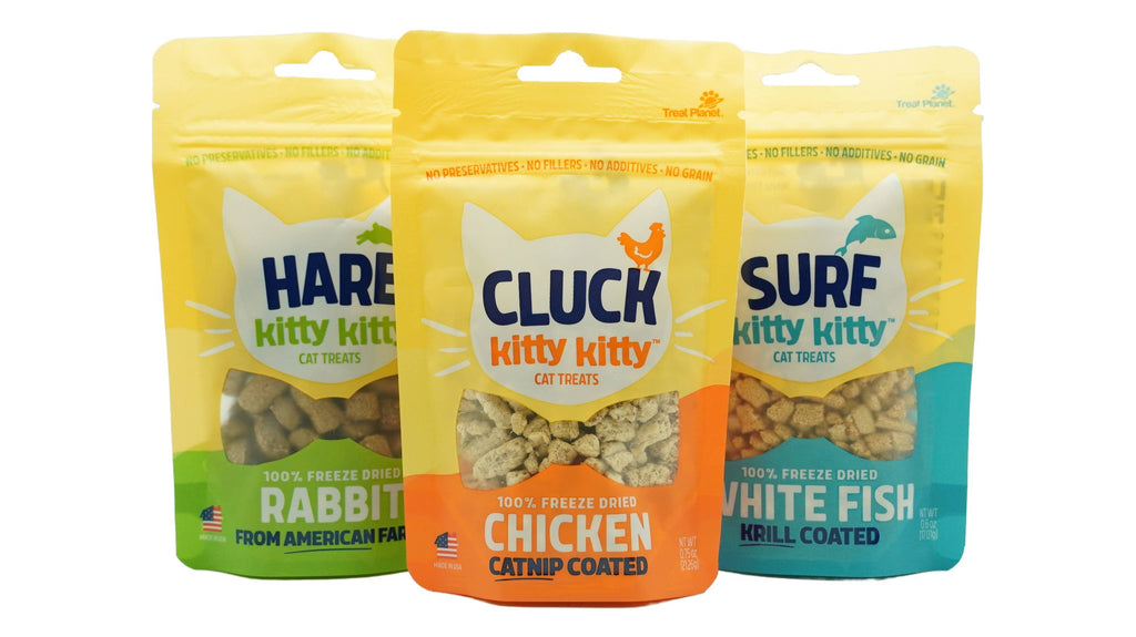 Kitty Kitty Cluck Freeze Dried Chicken Treat with Catnip