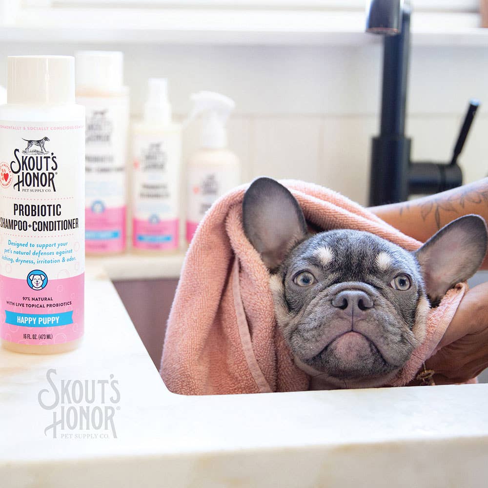 Skout's Honor Probiotic Shampoo+Conditioner Happy Puppy 16oz