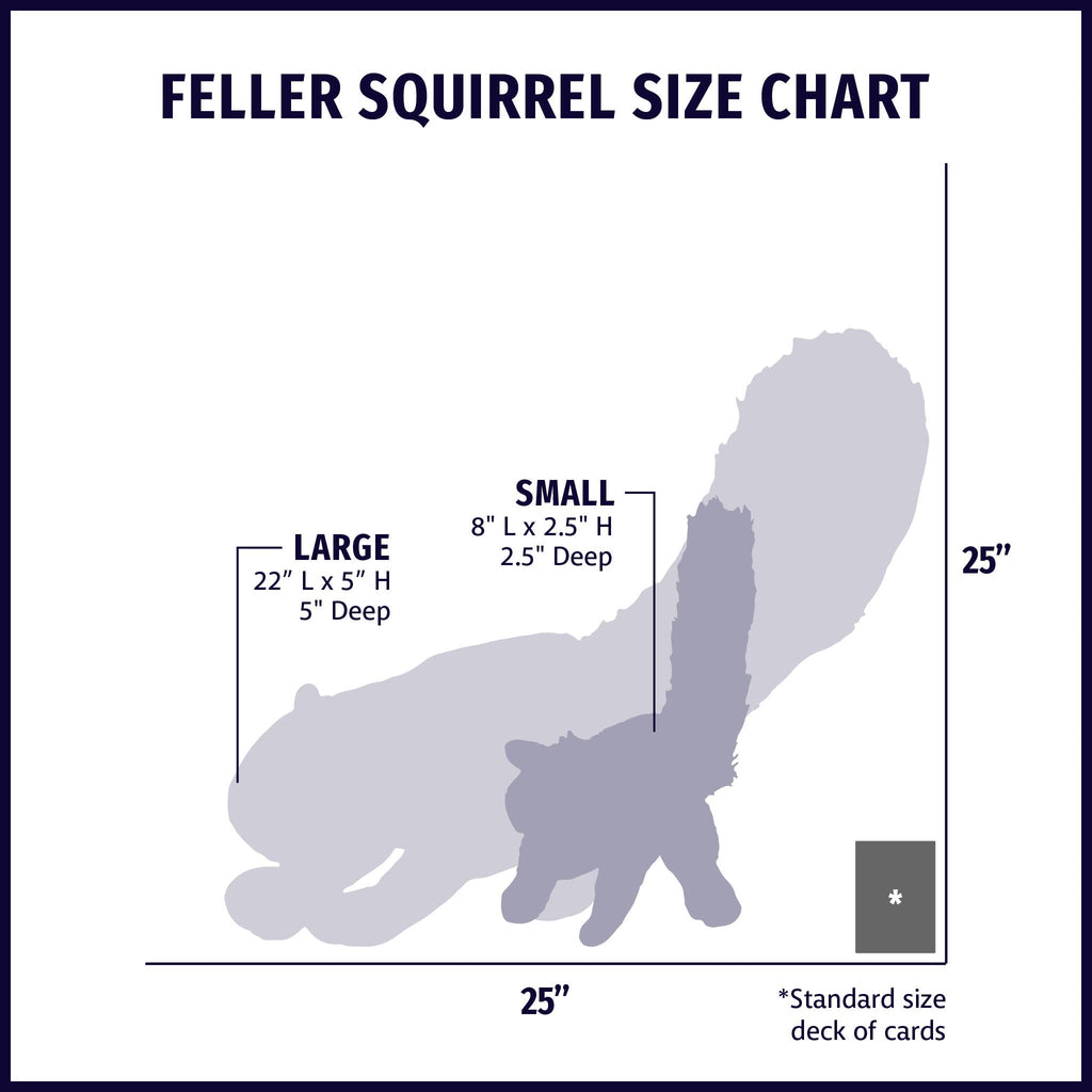Feller Squirrel Plush Dog Toy