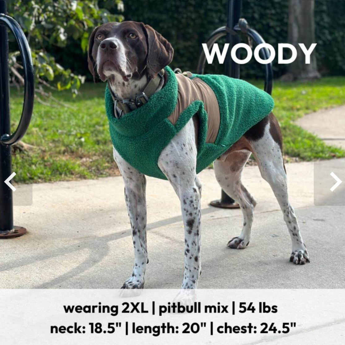 Zip Up Sherpa Vest: Cream